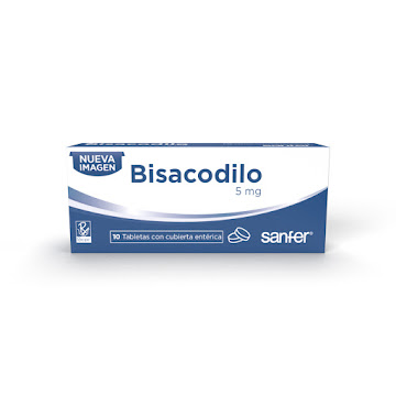 Bisacodilo 5mg Recipe   Caja x 10 Tabletas  