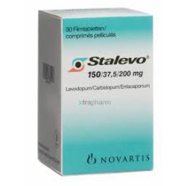 Stalevo Carbidopa + Entacapona + Levodopa 37.5mg/200mg/150mg Novartis Caja x 30 Comprimidos  