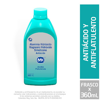 Aluminio Hidróxido Magnesio Antiácido MK Suspensión Oral Frasco x 360 ml  