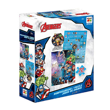 Juego de Mesa Avengers 2 en 1 Caja x 72 Piezas   