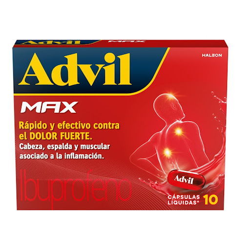 Advil Max Ibuprofeno x 10 Cápsulas