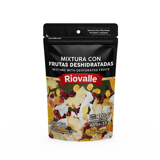 Mixtura con Frutas Deshidratadas Riovalle Megamarket Bolsa Doypack x 1
