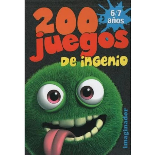 200 Juegos De Ingenio 6/7 Años Imaginador Libro x 1.0 200 JUEGOS DE INGENIO 6/7 AÑOS (21)  Un libro genial para que jueguen y aprendan a la vez, con doscientos entretenimientos especialmente pensados para chicos y chicas de 6 a 7 años. Laberintos, sopas 