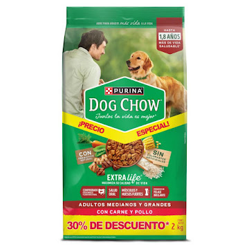 Alimento Para Mascotas Dog Chow Razas Medianas Y Grandes Carne Y Pollo Bolsa x 2 kg  