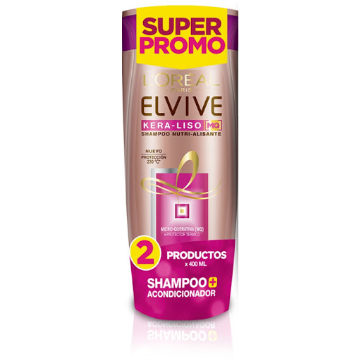 Shampoo Acondicionador L´Oréal Elvive Keraliso 400 ml x und