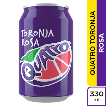 Gaseosa Quatro Toronja Rosa Lata x 330 ml undefined