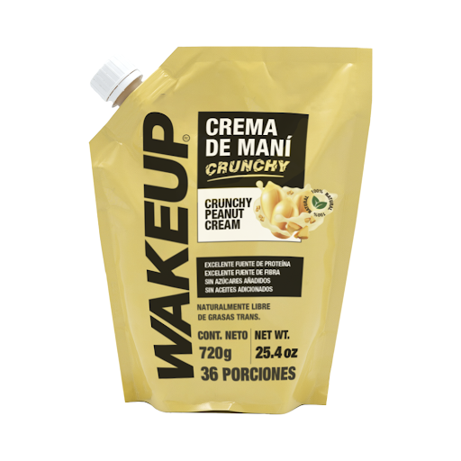 Crema de Maní Wakeup   Crunchy x 720 gr