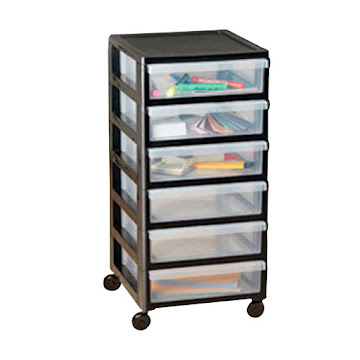 Solo Online Cajonera Vanyplas Con   Ruedas Color Negro 6 Cajones 