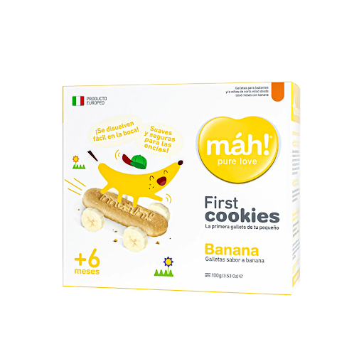 Galletas Infantiles Máh Banana +6 Meses x 100 gr 