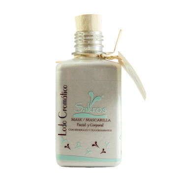 Mascarilla Sakros Facial Y Corporal En Polvo De Lodo Cromático Vainilla x 300 gr  