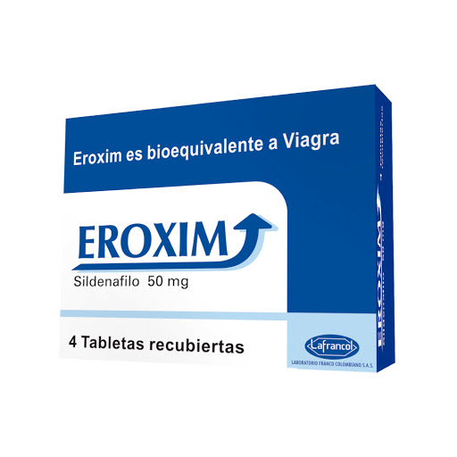 Eroxim Sildenafilo 50 mg Lafrancol Caja x 4 Tabletas