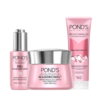 Combo Cuidado Facial Ponds Antimanchas con Niasorcinol  
