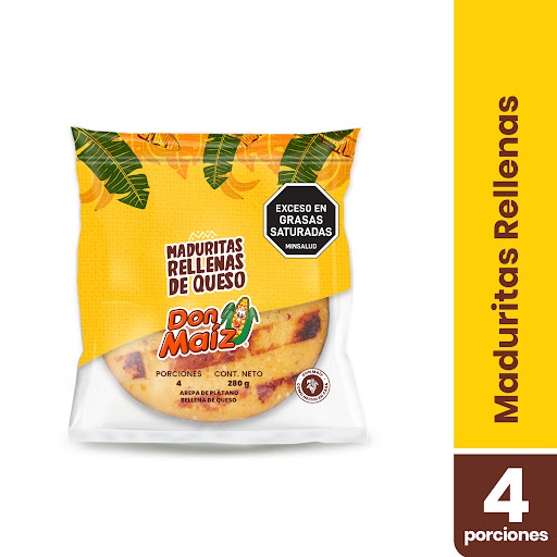 Maduritas Don Maiz   Rellenas de Queso Paquete x 280 gr