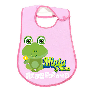 Solo Online Babero Toys4baby  Minta   La Rana Nina  X 1 Unidad 