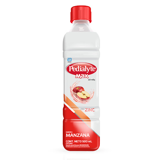 Suero Rehidratante Pedialyte Max 60 Manzana Frasco x 500 ml