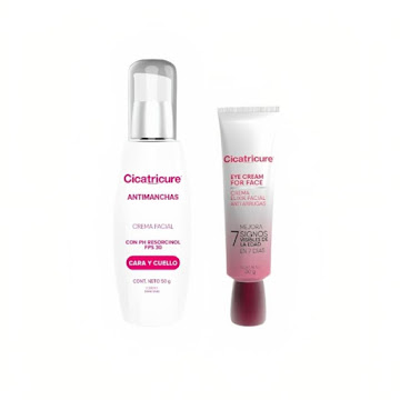 25% Combo Crema Cicatricure Antimanchas+Contorno  