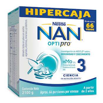 Fórmula Infantil Nan   Optipro 3 +2 años Caja x 2,1 Kg  