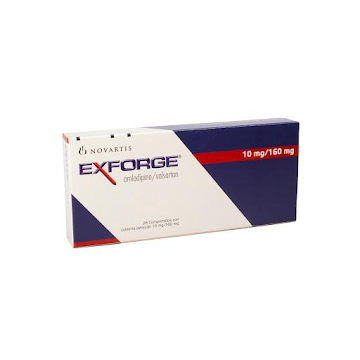 Exforge Amlodipina + Valsartán 10/160mg Novartis Caja x 28 Comprimidos  