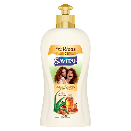 Crema para Peinar Savital Nutricion Y Brillo con Aceite de Jojoba Botella x 275 ml