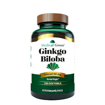 Ginkgo Biloba 60mg Medical Green Frasco x 100 Cápsulas  