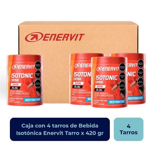 Bebida Isotónica Enervit Tarro x 420 gr Enervit Caja x 4 Bebida Isotónica Enervit Tarro x 420 gr