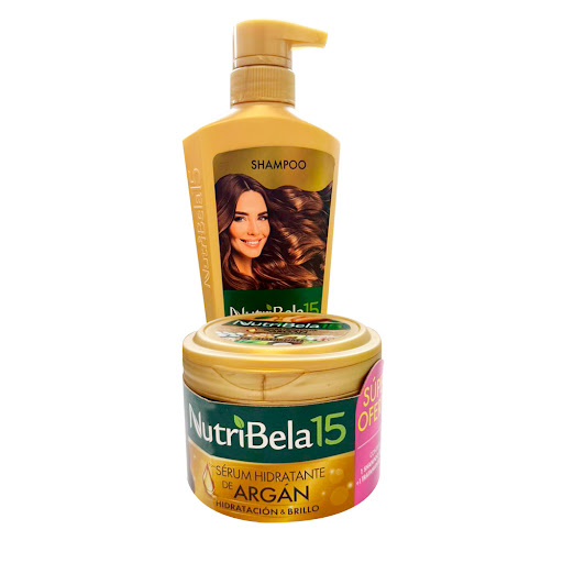 Kit Shampo Nutribela Sérum Hidratante De Argán x 400 ml + Tratamiento Nutribela Sérum Hidratante De Argán x 300 ml