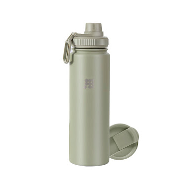 Botella para Agua Cubitt Deportiva Aislada Verde Oliva Envase x 1 und   