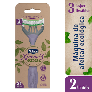 Máquina De Afeitar Schick Xtreme 3 Eco Mujer x 2 und  