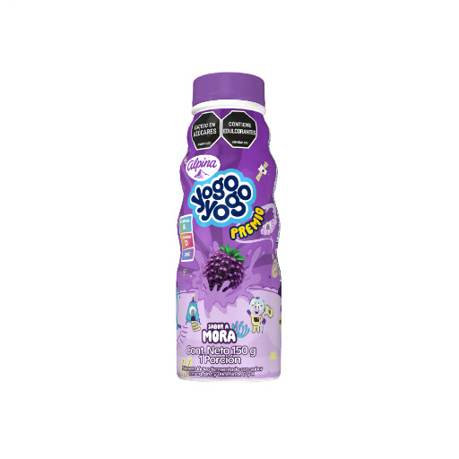 Yogurt Yogo Yogo Premio Mora Botella x 150 gr