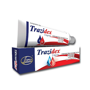 Trazidex Tobramicina + Dexmetasona 3mg/1mg Sophia Unguento Tubo x 3.5 gr  