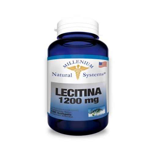 LECITINA 1200 mg X 100 Natural Systems Frasco x 100 La lecitina es rica en ácidos grasos Omega 3 y Omega 6 y fosfolípidos, ademas es fuente de Vitamina B, especialmente colina, que es un coadyuvante para la función cognitiva que contribuye al buen dese