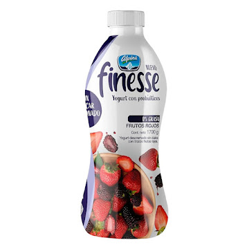 Yogurt Alpina Finesse Frutos Rojos Sin Azúcar x 1700 gr  