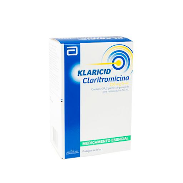 Klaricid 250mg suspensión oral Frasco x50ml. ABBOTT Claritromicina      