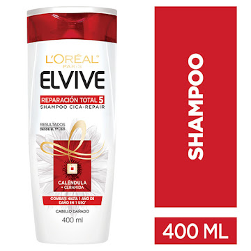 Shampoo L´Oreal Elvive Reparación Total 5+ Reparador x 400 ml  