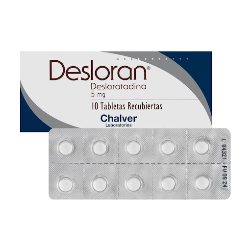 Desloran Desloratdina 5 mg Chalver Caja x 10 Tabletas