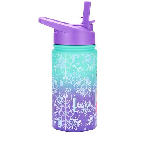 Termo para niños Jr + Disney Anna Purple Cubitt Bolsa x 1 Termo para niños Cubitt Jr + Disney: Hidratación divertida para niños. 414 ml, conserva frío 24h y caliente 12h. Con pajilla, acero inoxidable libre de BPA y tapa antifugas.