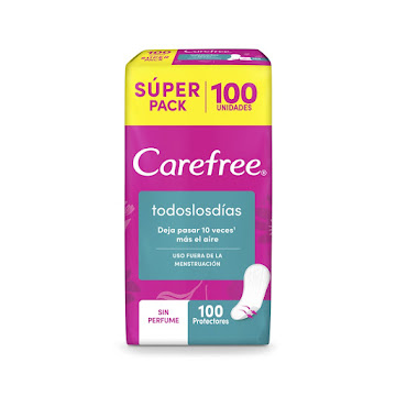 Protectores Carefree Todos los días Pack Económico Caja x 100 und  