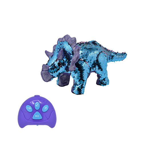 Dinosaurio Triceratops Robot Lentejuelas Toy Logic Toy Logic Caja x 1 Este fabuloso robot de juguete llenara de diversión y aventuras todos los momentos de juego de tus hijos. Su diseño inspirará a los niños y despertará su imaginación. Este Robot de juguete es perfecto