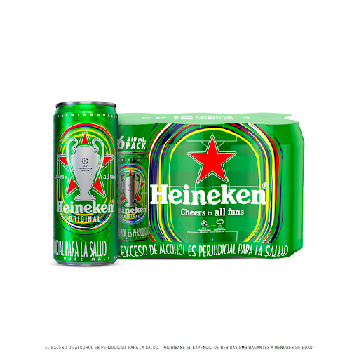 Cerveza Heineken Sixpack Lata x 310 ml