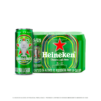 Cerveza Heineken Sixpack Lata x 310 ml  