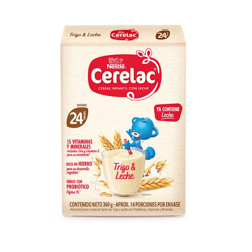 Cereal Infantil Cerelac Trigo y Leche Caja x 360 gr