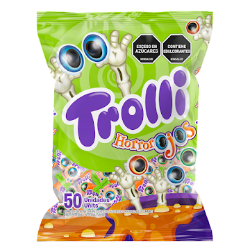 Gomas Trolli Horrorojos   Paquete x 50 und 