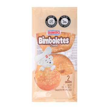 Ponque Bimbo Cocositos Paquete 40 gr x 2 und  