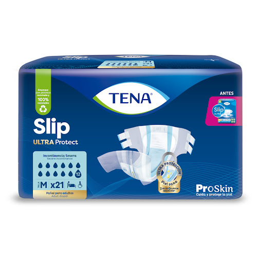 Pañal Tena Slip Ultra Protect M Paquete x 21 und