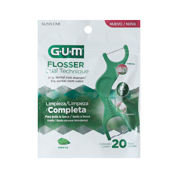 Hilo Dental Gum Sunstar Flossers Dual Technique 2 En 1 x 20 und  