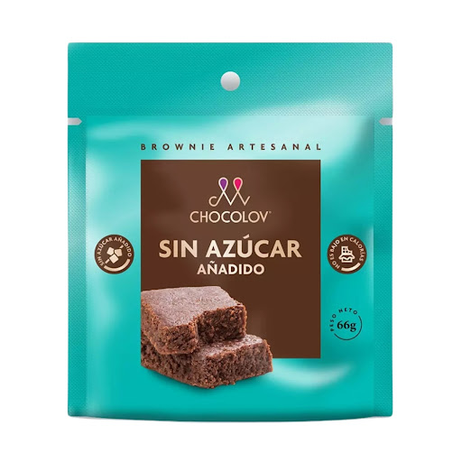 Ponqué Chocolov Brownie Cero Azúcar x 80 gr
