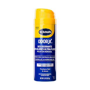 Desodorante para pies Dr Scholl’s Odor-X anti olor Polvo en aerosol x 133 gr  