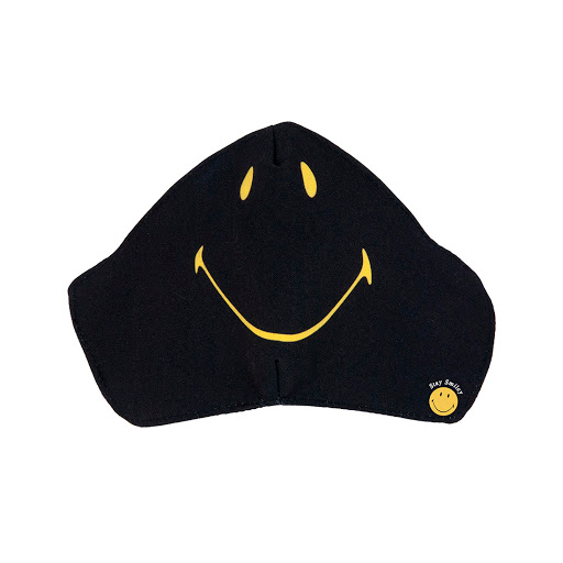 Tapabocas Smiley Adulto Feliz Negro x 1 und