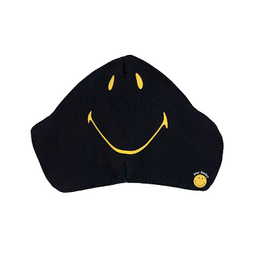 Tapabocas Smiley Adulto Feliz Negro x 1 und  
