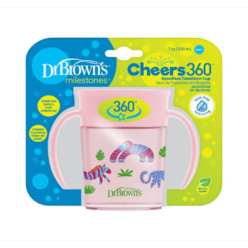 Vaso Antiderrame Dr Browns Cheers 360 Rosa x 1 und  